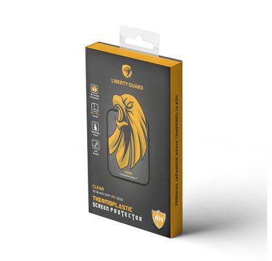 واقي شاشة كامل ثلاثي الابعاد من Liberty Guard  لساعة Apple Watch (41 مم)،مصنوع من مادة PET الناعمة و مضاد للصدمات والتأثير - شفاف