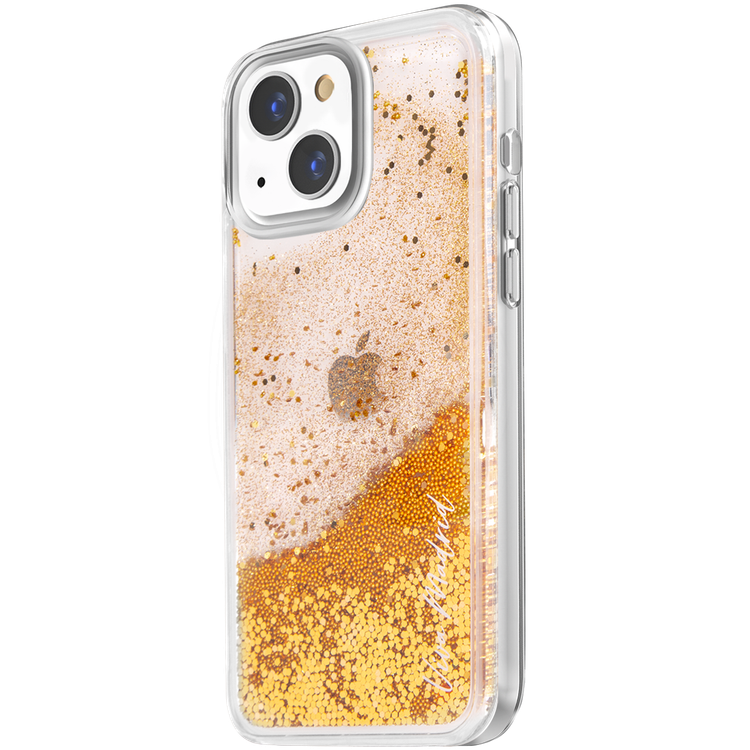 Viva Madrid Glamor Hybrid TPU/PC Case with Glitter Crystals & Beads - iPhone 13 - Sunset
