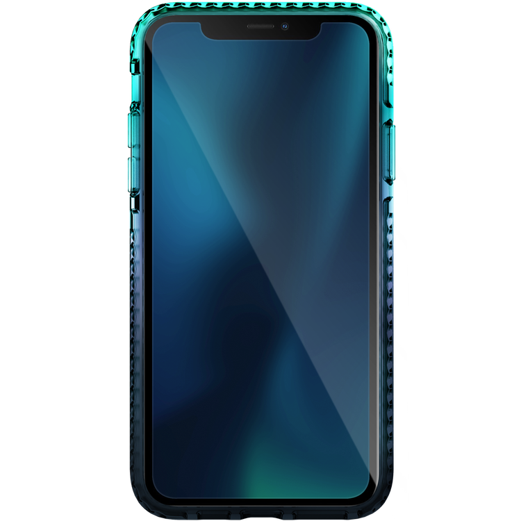 Viva Madrid Aurora 2-Tone Colour TPU Case Compatible for iPhone 12 Pro Max (6.7") Shock-Absorption, Anti-Scratch, Easy Access To All Ports (Cameras, Buttons & Speakers) - Blue