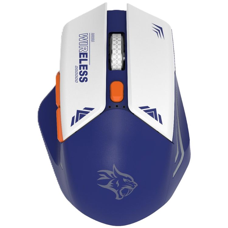 Porodo Gaming Wireless Mouse, 3 Levels DPI, 10m Wireless Range, Power Saving Technology, Mac & Windows Compatible - Blue