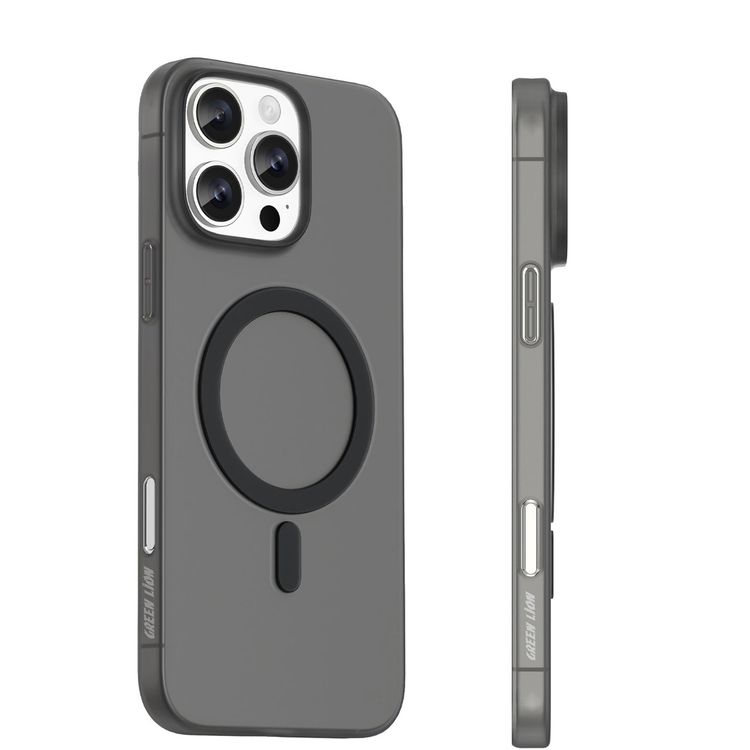 Green Lion Ultra Lite MagSafe Case for iPhone 16 Pro Max with Matte Design, Ultra Slim & Lightweight, Strong Magnets, Anti-Fingerprint - Black
