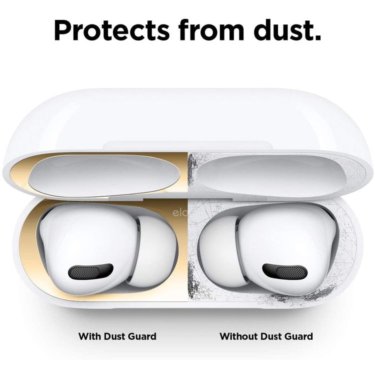 Elago Dust Guard for Apple Airpods Pro (2 Sets) - Glossy Gold