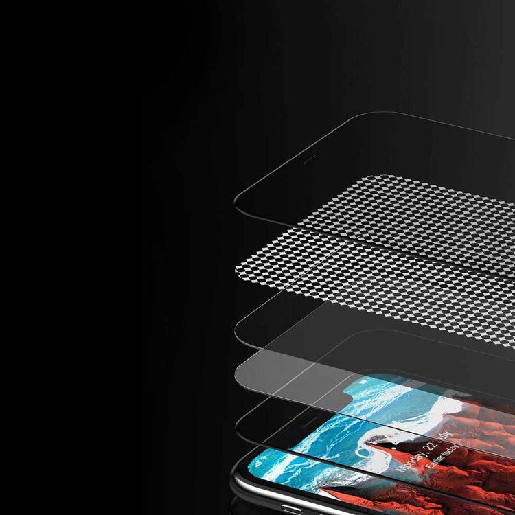 Devia Real Series Privacy Twice-Tempered Glass for iPhone 12 Mini (5.4") - Black