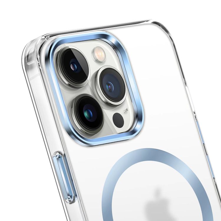 Green Matt Magsafe 2 IMD Anti-Scratch Case 13 Pro Max - Blue