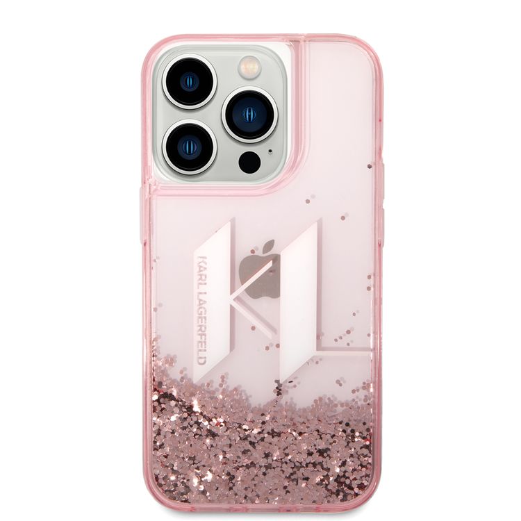 Karl Lagerfeld Liquid Glitter Case Big KL Logo