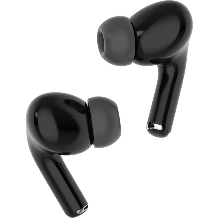 Porodo Soundtec Earbuds Pro 2 with ANC Transparency & Active Noise Cancellation, Adaptable, Touch Control, Wireless Charging Compatibility, Bluetrum Chipset, 300mAh Battery Capacity - Black