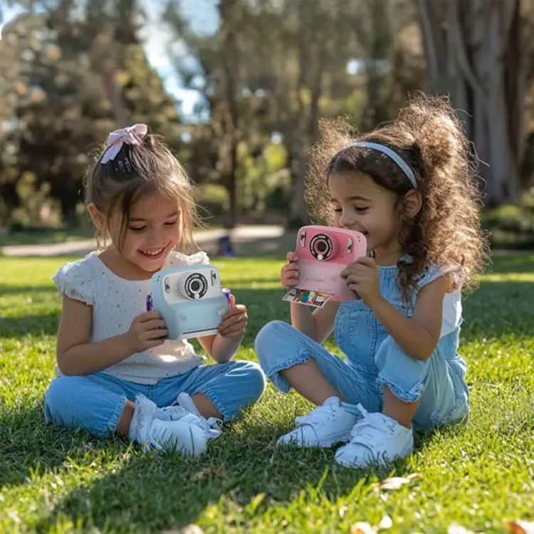 Porodo Lifestyle Kids 10000mAh Print Camera with 320 x 240 Screen Resolution, Type-C Charging Port, 2.4" Wide Screen, Built-in Games, 12MP Image Resolution, Built-in Fill Light - Pink