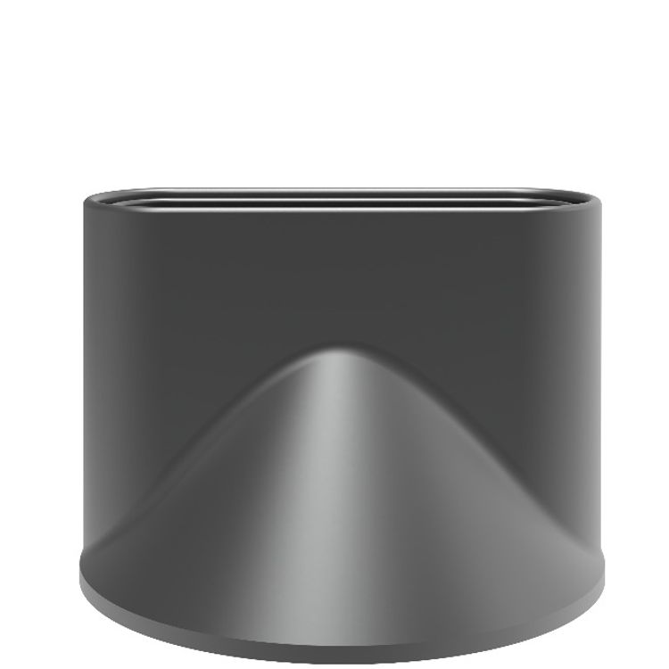 Green Lion LUXAIR Hair Dryer with 1600W Rated Power, 3 Heat Settings, Magnetic Nozzle, Digital Display, Thermostat Control, 2 Wind Speeds - Gray 