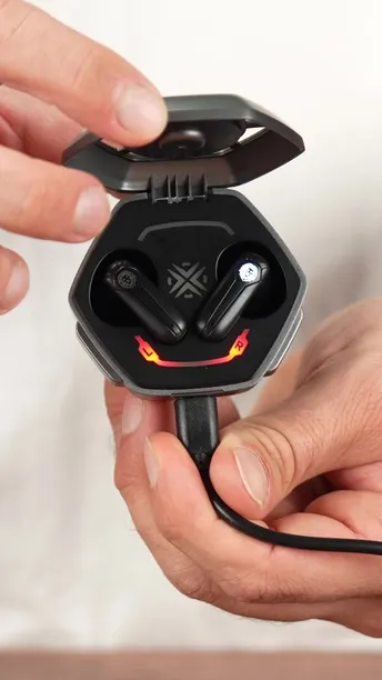 Green Lion Nitro True Wireless Earbuds in UAE | RGB Cool Colors, IPX4 Waterproof - Black | (GNNTRTWSBK)