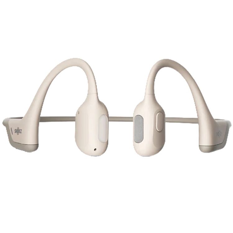 Shokz OpenRun Pro Sport Headphones with 10 Hours Battery Life, Magnetic Charging Cable, Dual Noise-Cancelling Microphones, Secure Fit - Beige