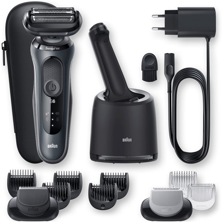 Braun Series 6 60-N7650CC Wet & Dry Shaver  - Gray