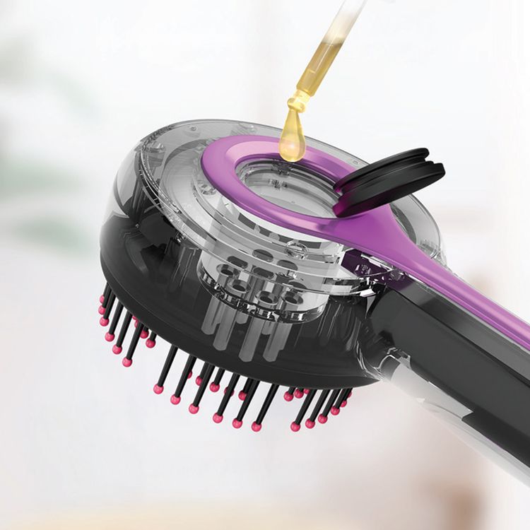 Porodo Scalp Massage Comb with  Red Light Therapy, 3mL Liquid Tank Capacity, 3 Hours Recharge Time, 1400mAh Battery Capacity, 40 Minutes Working Time, Type-C Charging Interface, 360° Scalp Massage - Black 