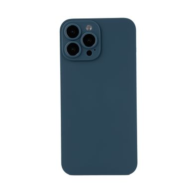 Devia 2 in 1 Ultra-Thin Tempered Glass Protective Case for iPhone 13 Pro Max (6.5") Screen Guard Anti Scratch, 360 Full Body Screen Protector with Alignment Frame Blue