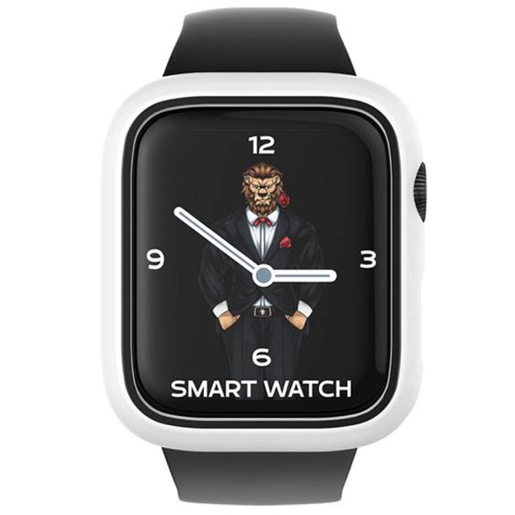 Green Slim Guard Pro Case with Glass for Apple Watch 40mm - White
