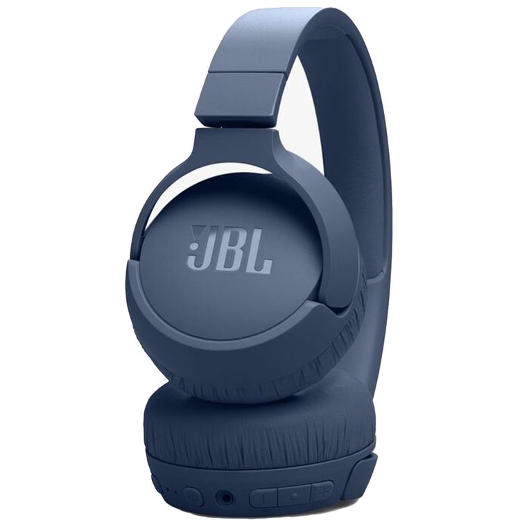 JBL Tune 670 Wireless Noise Cancelling Headphones with Detachable Type-C Cable, Voice Assistant Integration, Built-in Microphone, 70 Hours Battery Life - Blue 