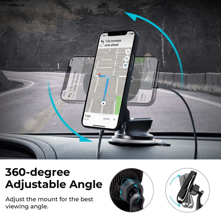 Pitaka MagEZ Car Mount Pro With Suction - Black	