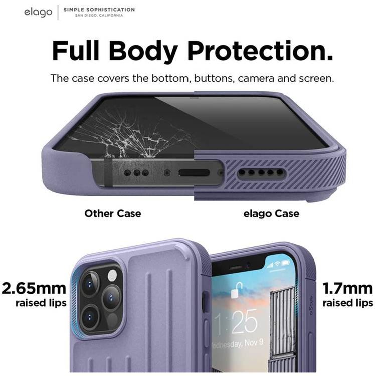 Elago Armor Case for iPhone 12 Pro (6.1") - Lavender Grey