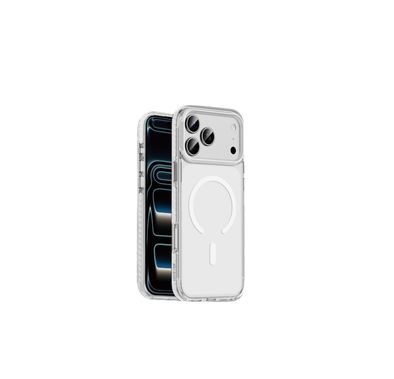 Green Lion Prestige MagSafe Case for iPhone 17 Pro Max, Anti-Scratch, Military-Grade Shockproof, Camera & Drop Protection, Comfortable Grip - White