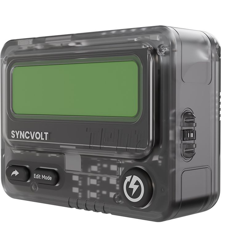 بنك الطاقة Levelo Syncvolt 10000mAh شاتينج مع منافذ إخراج USB-A وType-C، توصيل طاقة PD بقدرة 30W، شحن متزامن، اتصال عبر الرسائل القصيرة، شاشة نقطية - شفاف