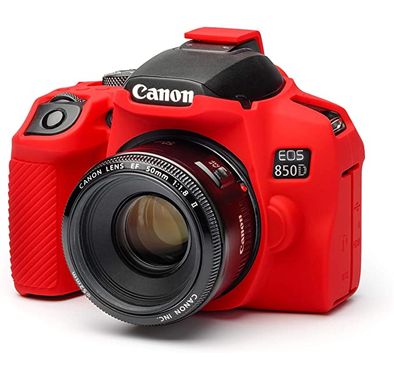 EasyCover - Silicone cover for Canon 850D Color - Red