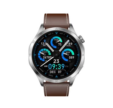 ساعة جرين ليون أوبتيما الذكية مع إصدار بلوتوث 5.0، وضع رياضي متعدد، إجراء مكالمات عبر البلوتوث، مقاومة للماء بمستوى IP68، وظيفة ChatGPT، وجه ساعة Al - فضي