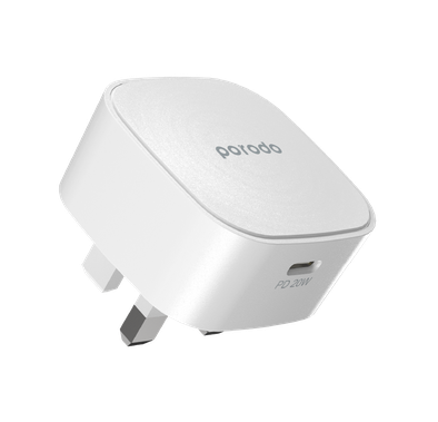 Porodo USB-C Adapter, Super-Compact Fast Wall Charger Pow...