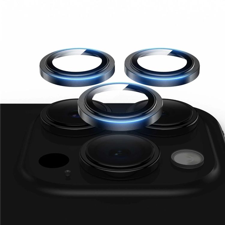 Green Lion HD Plus Camera Lens For iPhone 15 Pro/ 15 Pro Max, Anti Fingerprint & Anti Scratch, High Transparency, Water Resistant, Shatter Protection, Anti-Glare Coating - Black 