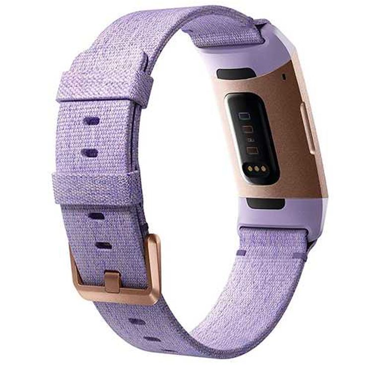 Fitbit Charge 3 Fitness Wristband with Heart Rate Tracker S.E. - Rose Gold/Lavender