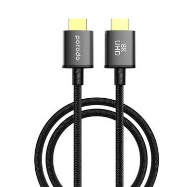 Porodo Braided HDMI Ultra HD Cable, High-Grade Connectors...