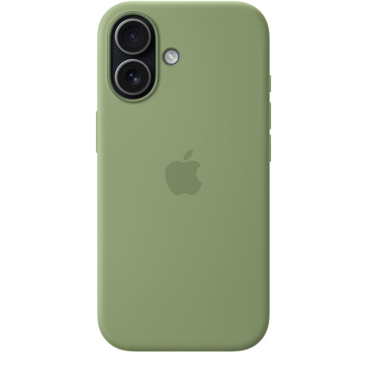 Apple iPhone 17 Silicone Case with MagSafe, Anti-Scratch, Drop Protection, Soft Microfiber Lining, Built-in Powerful Magnets - Light Moss