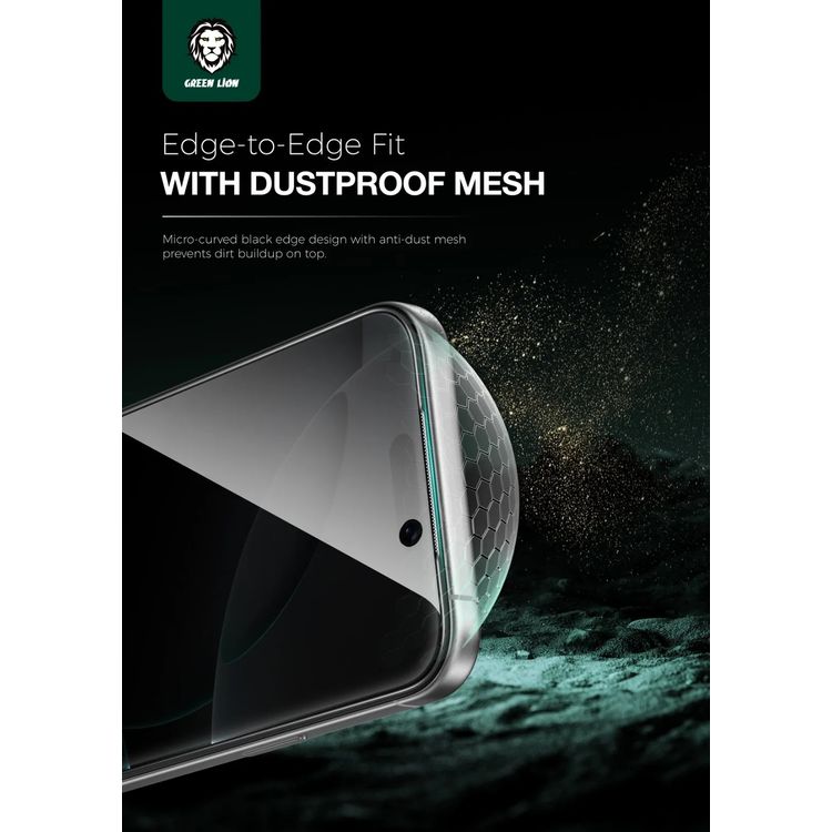 Green Lion 9H Steve Privacy Screen Protector for iPhone 17 Air, Anti-Peeping Glass, 9H Item Hardness, Crystal Clear, Highly Responsive, Privacy Protection, Anti-Fingerprint, Anti-Scratch, Oleophobic Coating, Ultra-Thin - Black