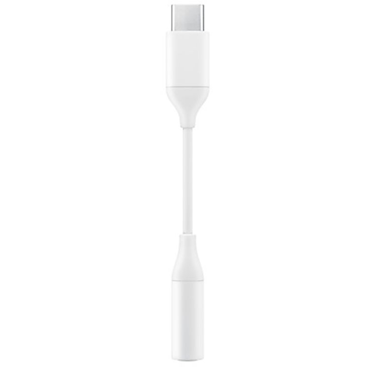 Samsung USB-C to 3.5mm Headphone Jack Adapter with Ultra High Quality Audio, 24bit/192kHz, 100dB SNR, Compatible with Galaxy Note 10 / 10+ & Other Devices - White