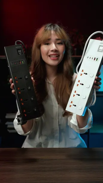 Green Lion GS-800 Power Socket 2M 3500W in UAE | Digital Timer Display - White Color | (GNGS8PSKT2WH)