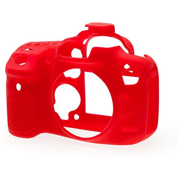 EasyCover Silicone Armor Skin Case Cover Protector for Canon 7D Mark 2 Camera - Red
