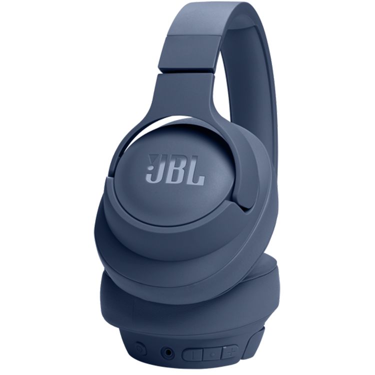 JBL Tune 720BT Wireless Over-Ear Headphones with Voice Aware Technology, Lightweight, Comfortable & Foldable Design, Fast Charge, JBL Pure Bass Sound, Water Resistant, JBL One App - Blue