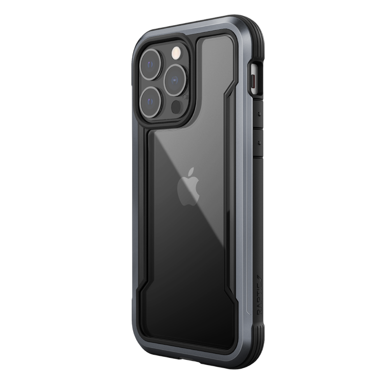 X-Doria Raptic Shield Pro Case with Sleek Design Compatible for iPhone 13 Pro Max (6.7") Durable Aluminum Frame, Easy Access to All Ports, 10ft Drop Tested, Shock Absorbing Protection Back Cover Suitable with Wireless Charging
