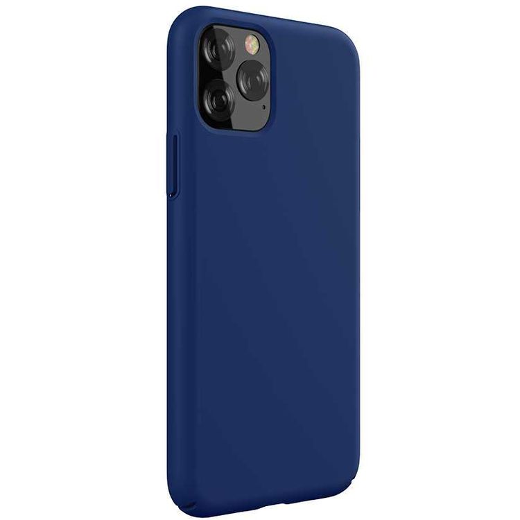 Devia Nature Series Silicone Case Compatible with iPhone 11 Pro Max, Made with Premium Liquid Silicone, Full Protection, Anti-scratch, Shockproof, Stains-Resistant  - Blue
