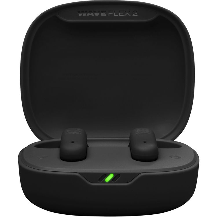 JBL Wave Flex 2 True Wireless Earbuds with Water and Dust Resistant, Multi-Point Connection, JBL Pure Bass Sound, JBL Headphones App - Black