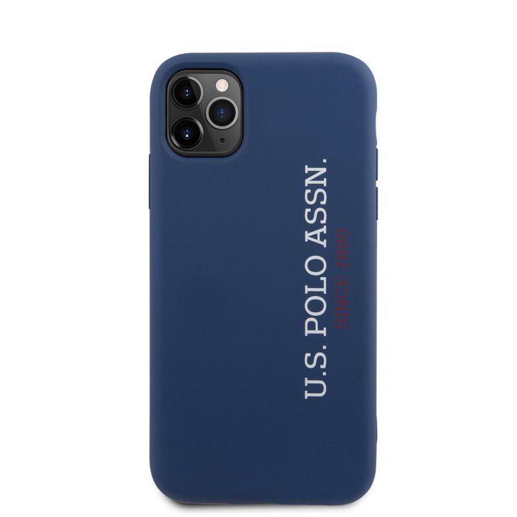 CG MOBILE U.S.Polo Assn. Silicone Effect Case Vertical Logo Compatible for iPhone 11 Pro ( 5.8" ) Shock Resistant, Scratches Resistant, Easy Access to All Ports