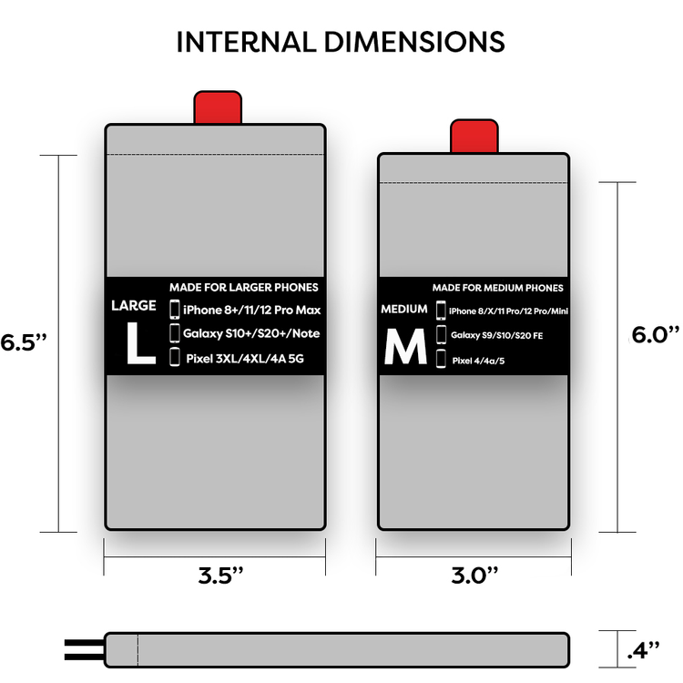 Phoozy Apollo II Series Thermal Mobile Phone Case Capsule, Prevents Overheating, Shock & Impact Protection, Insulated Ultra-Slim Weatherproof Pouch, Extends Battery Life - Mako