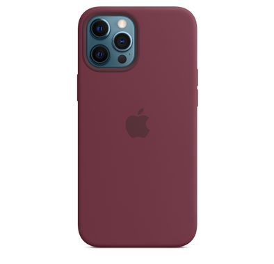 Apple iPhone 12 Pro Max (6.7") Silicone Case with MagSafe - Plum