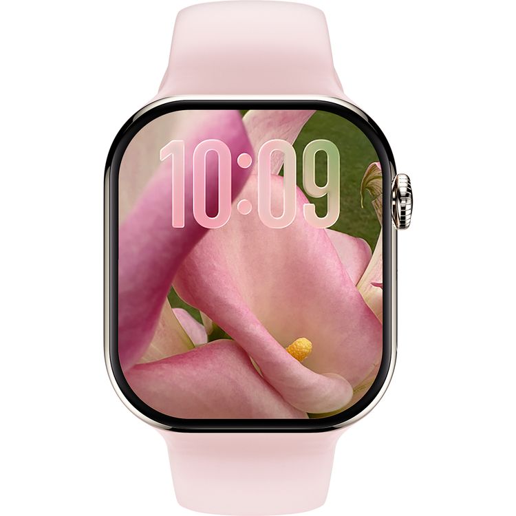 Green Lion Communicate Smart Watch with 2.07" IPS Dispaly, 380mAh Battery Capacity, Wireless Charging, AI Voice Assistant, 1GB Flash, 3-5 Days Working Time - Rose Gold