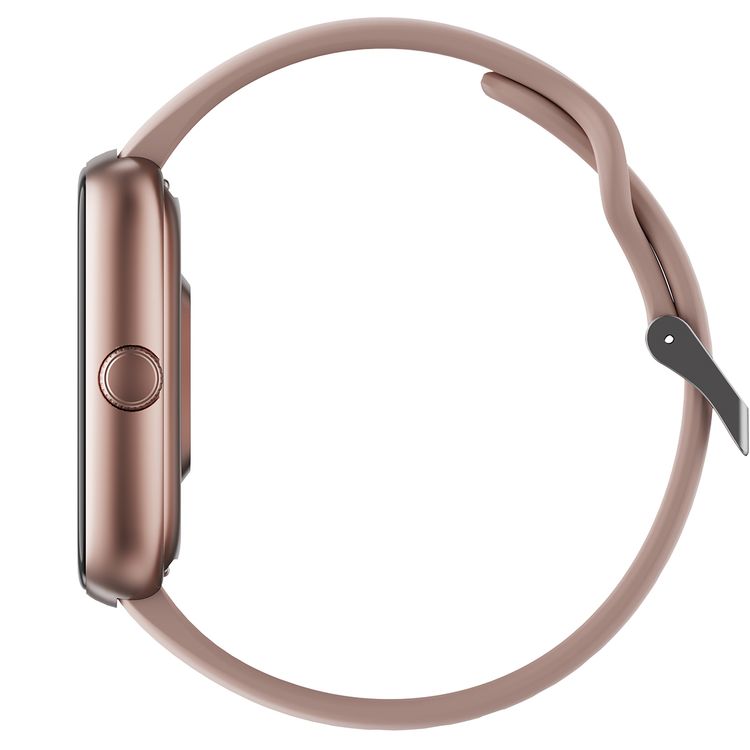 Porodo Rony 1.83" Sport Smart Watch with Multiple Sport Modes, Activity Tracker, Sleep Analysis, Up to 6 Days Battery Life, 2 Hours Charging Time, 20 Days Standby Time, 250mAh Battery Capacity, 64MB Flash Memory, Bluetooth Version 5.2, IP67Water Resistance Level - Pink