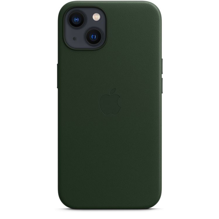 Apple Leather Case with MagSafe Compatible for iPhone 13 (6.1") - Sequoia Green