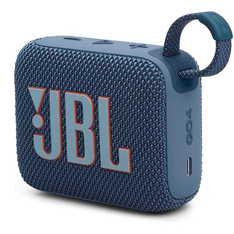 JBL Go4 Portable Wireless Speaker, 7 Hours Music Play Time, Water Proof & Dust Proof, Bluetooth Version 5.3, Rechargeable Battery, Vibrant Color Options, JBL Pro Sound - Blue