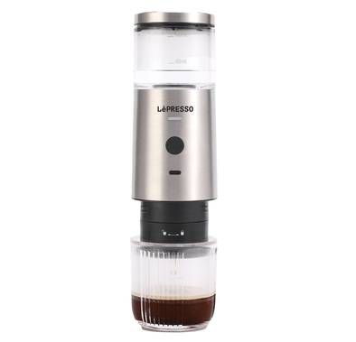 LePresso Stainless Steel Portable Espresso Maker Powder a...