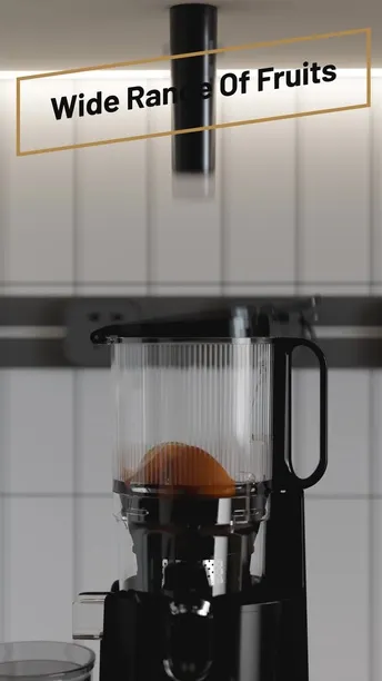 عصارة ضغط بارد بطيئة من نوع Porodo Lifestyle في الإمارات العربية المتحدة | مستوى ضوضاء هادئ 72 ديسيبل - لون أسود | (PD-LFST058-BK)