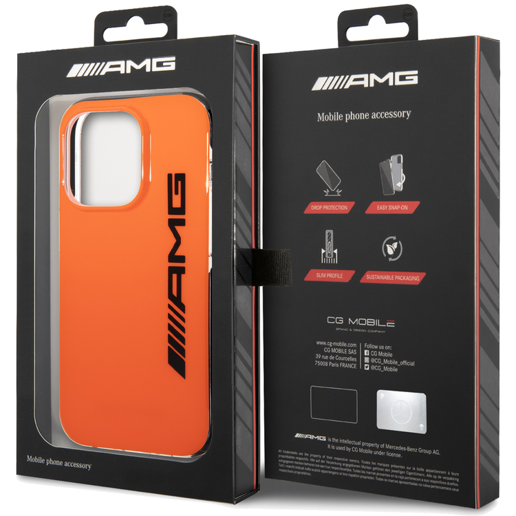 AMG PC/TPE Hard Case - iPhone 14 Pro Max - Orange / Black
