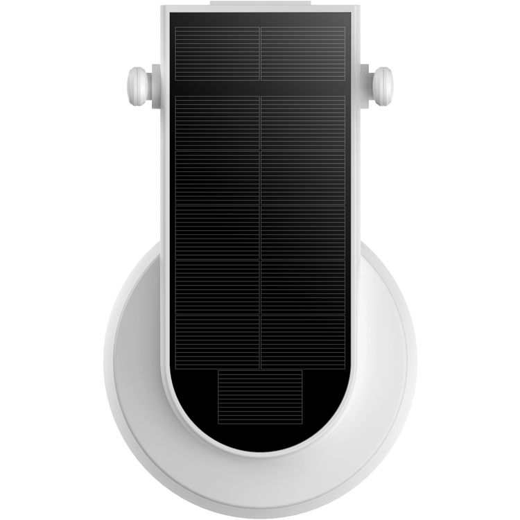 Powerology Built-in Solar Pan & Tilt Outdoor Camera, Lithium Battery, 5200mAh Rechargeable Battery, 1.5 W Solar Panel, 1269 × 2304P Camera Resolution, 10m Infrared Recording Distance - White
