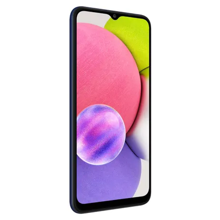 Samsung Galaxy A03s Dual SIM Blue 3GB RAM 32GB 4G LTE, Battery 5000 mAh, 13MP Main Camera  - Middle East Version